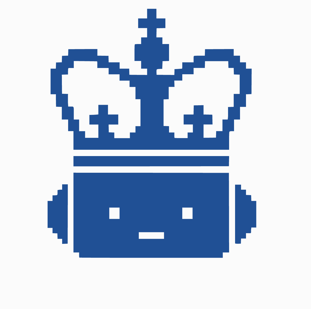 Robot mascot placeholder